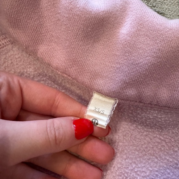 Lululemon pink scuba half zip up - Picture 2 of 3